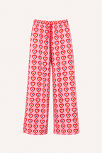 Weit geschnittene Damenhose mit Muster – Nadine