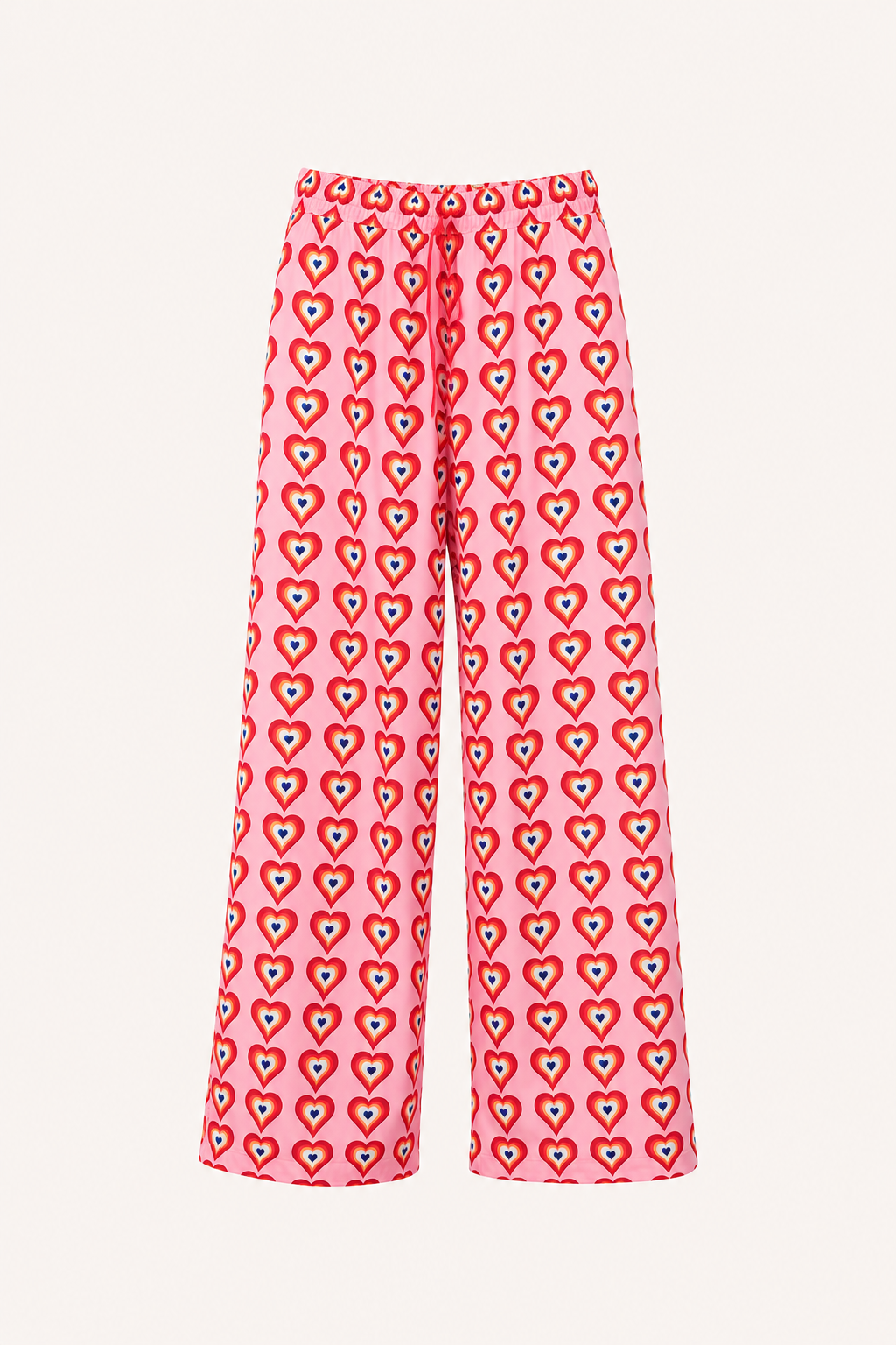 Weit geschnittene Damenhose mit Muster – Nadine