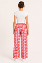 Weit geschnittene Damenhose mit Muster – Nadine