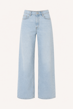 Damenjeans mit hoher Leibhöhe und weitem Bein – Mileidy