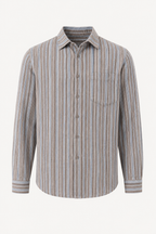 Herren Sommer casual smart casual vertikal gestreiftes Hemd - Ralf