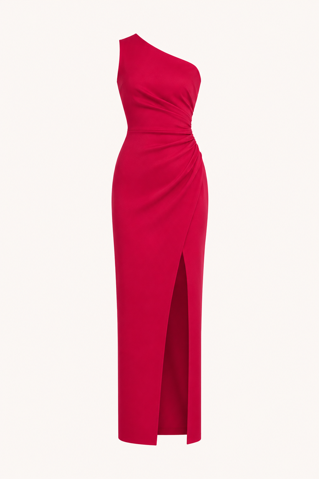 Langes, einseitiges Abendkleid für Damen mit Schlitz – Petra