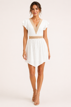 Boho-Sommerkleid für Damen mit kurzen Ärmeln – Maja