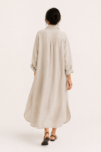 Langes Hemdblusenkleid für Frauen - Shanik