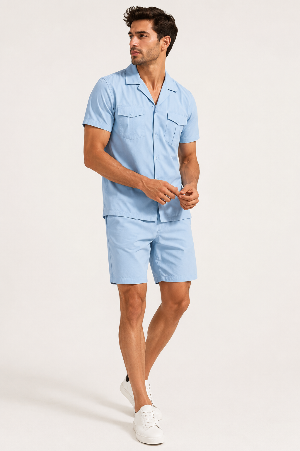 Herrenhemd und Shorts mit zwei Taschen - Matthis