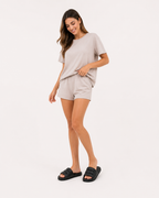Flache gepolsterte Damen-Slider-Sandalen - Ingrid