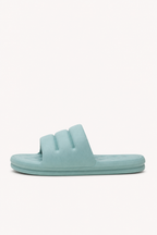 Flache gepolsterte Damen-Slider-Sandalen - Ingrid