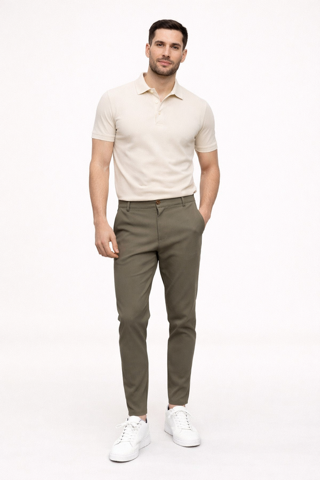 Herren-Chinohose mit geradem Schnitt und bequemer Passform - Zigor