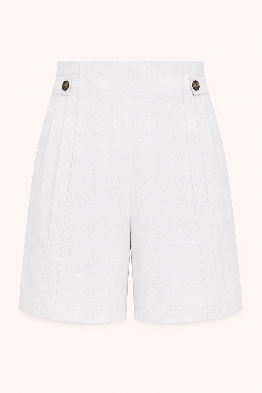 Hochgeschlossene Damen-Shorts mit seitlichen Knöpfen - Maren
