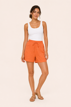 Damen-Shorts mit Gummizug und Fronttaschen - Lanni