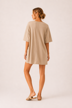 Jumpsuit kurzarm kurzarmige Frau - Hanneli