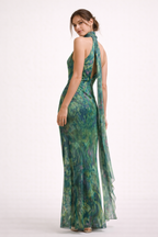 Damen-Maxikleid mit Neckholder-Ausschnitt - Irises