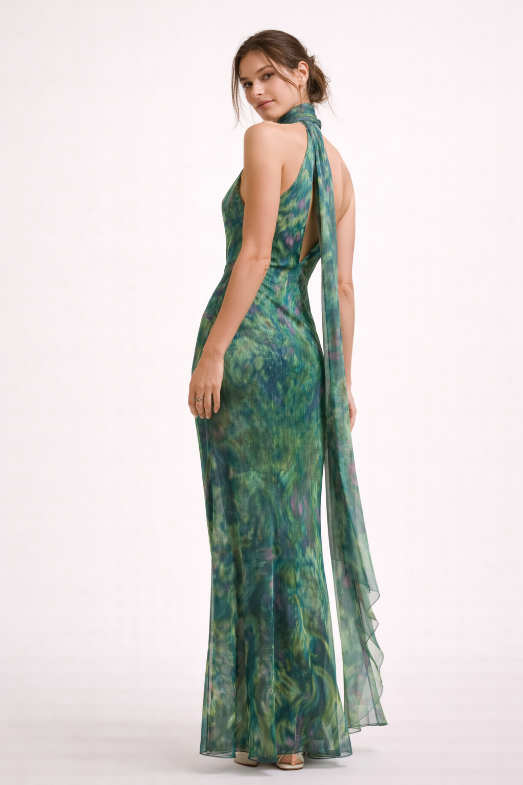 Damen-Maxikleid mit Neckholder-Ausschnitt - Irises
