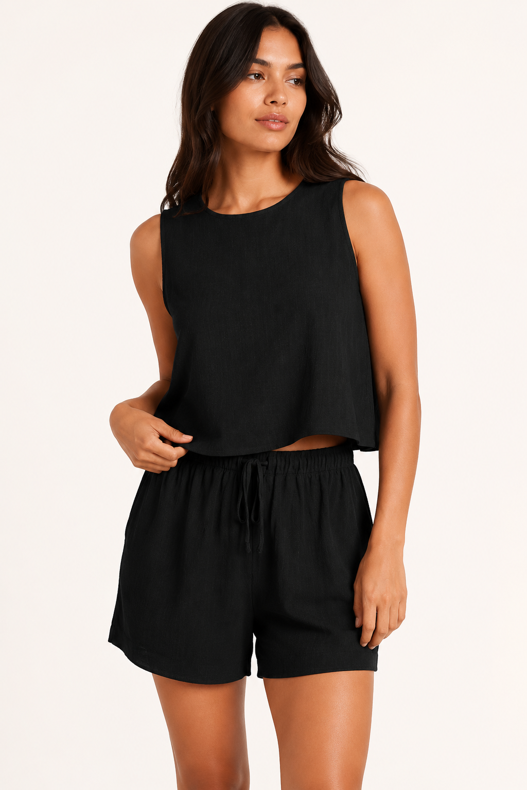 Damen-Sommer-Set ärmelloses Oberteil und Shorts - Anika