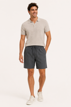 Herren Bermudashorts aus Leinen mit Gummizug - Levin