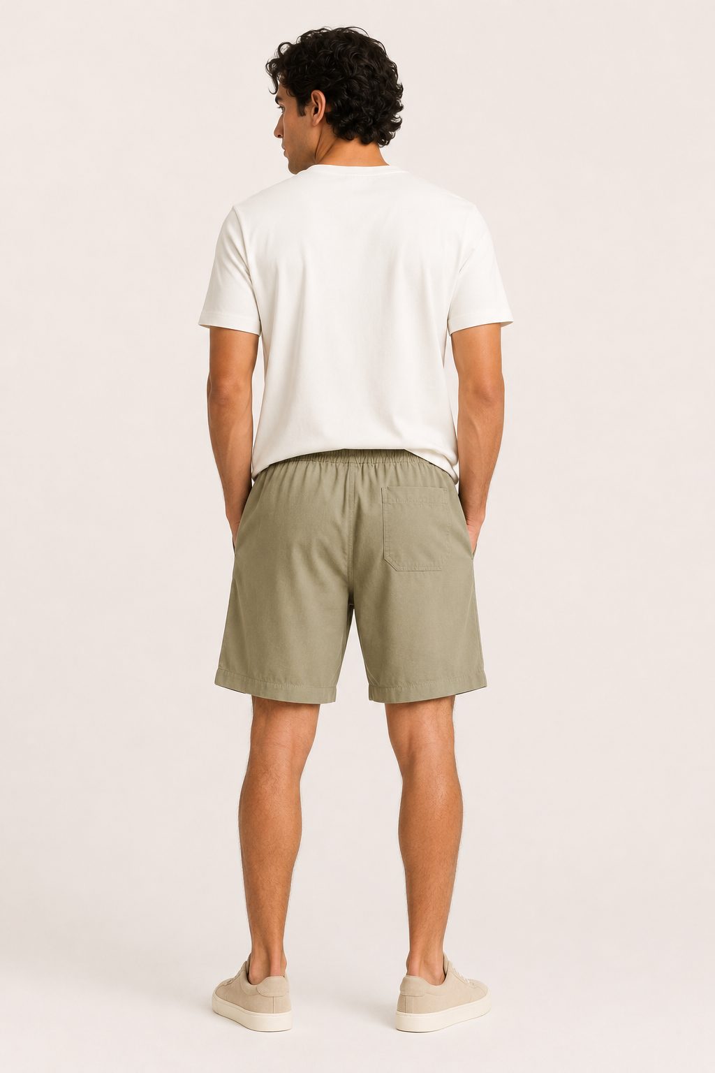 Herren Bermudashorts aus Leinen mit Gummizug - Levin
