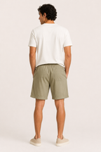 Herren Bermudashorts aus Leinen mit Gummizug - Levin