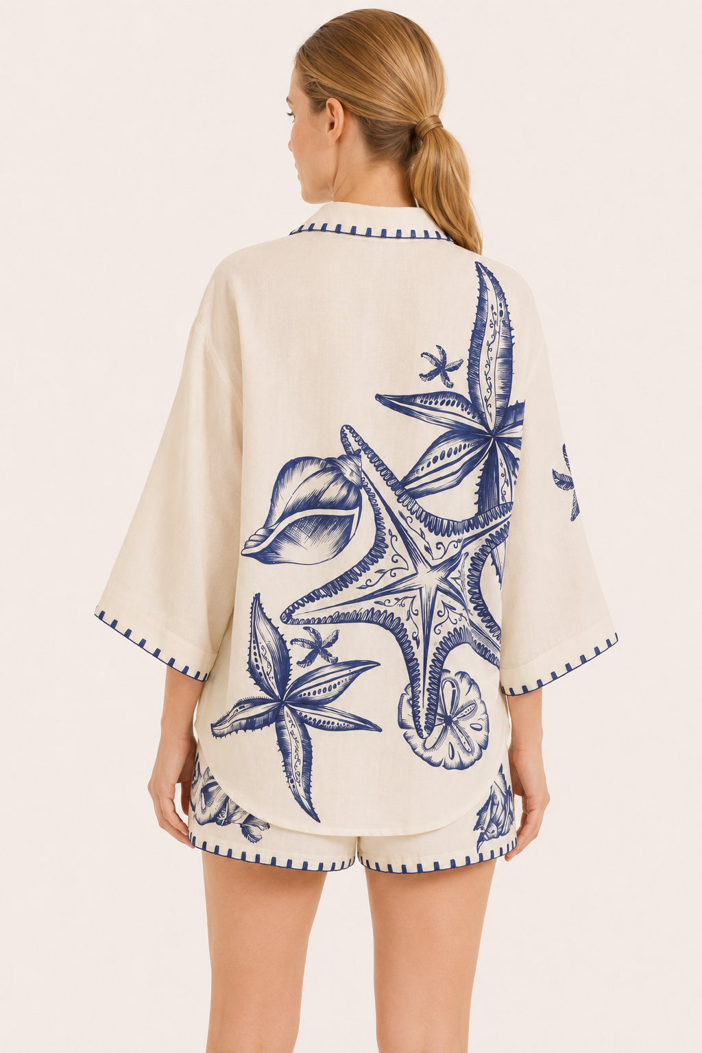 Mediterranes Print-Shirt für den Sommer in Übergröße - Lidia