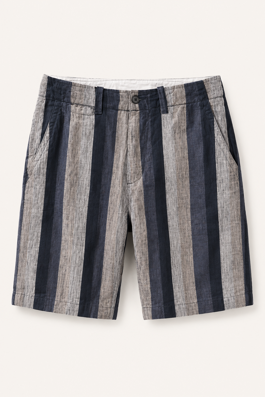 Herren Leinen Bermudashorts gerade geschnitten atmungsaktiv - Falko