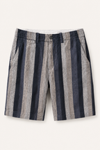 Herren Leinen Bermudashorts gerade geschnitten atmungsaktiv - Falko