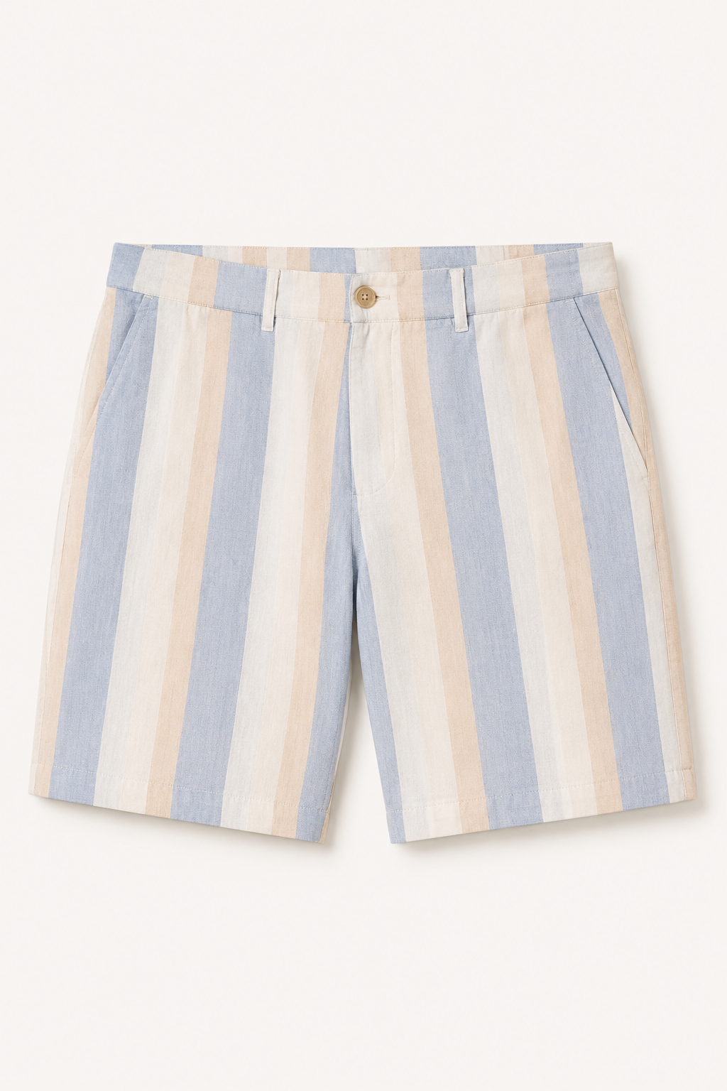 Herren Leinen Bermudashorts gerade geschnitten atmungsaktiv - Falko