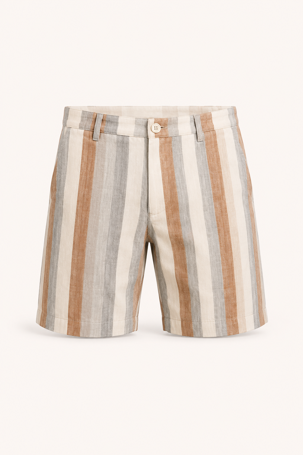 Herren Leinen Bermudashorts gerade geschnitten atmungsaktiv - Falko