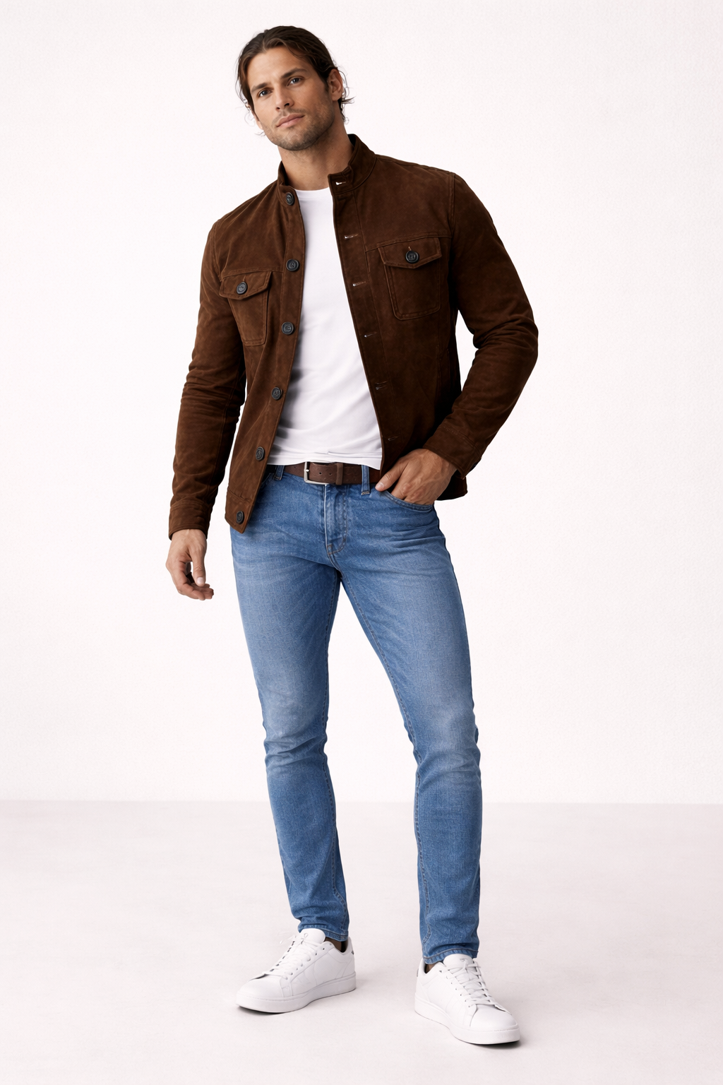 Herrenjacke im lässigen Stil mit bequemer Passform für die Übergangszeit - Klaus
