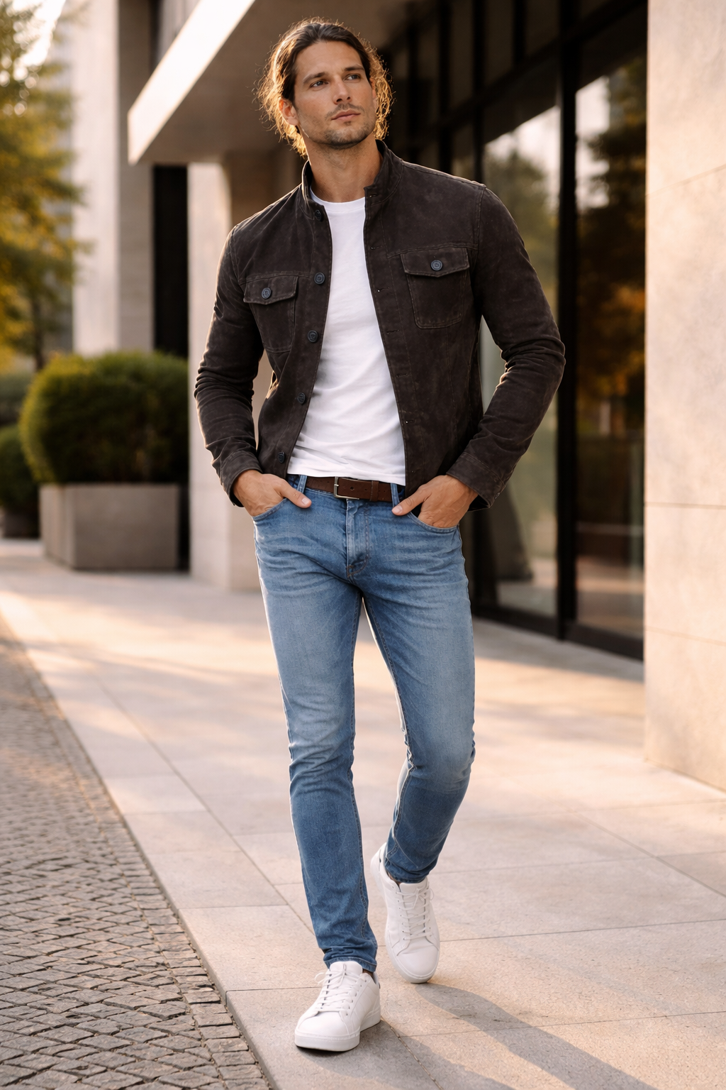 Herrenjacke im lässigen Stil mit bequemer Passform für die Übergangszeit - Klaus