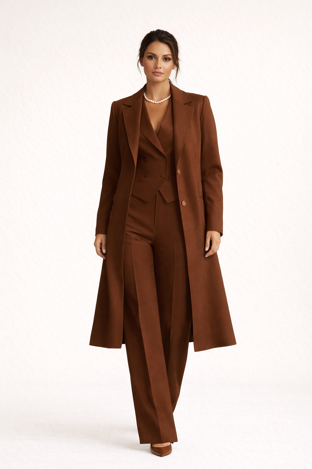 Damen Set 3 Stück Blazer Weste Weste Hose elegant - Ingrid
