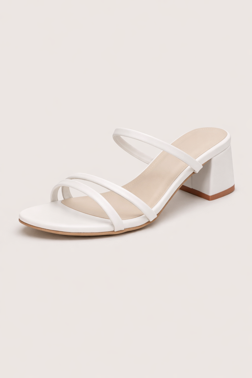 Damen Sandalen mit breitem Absatz und gekreuzten Riemen - Maljovic