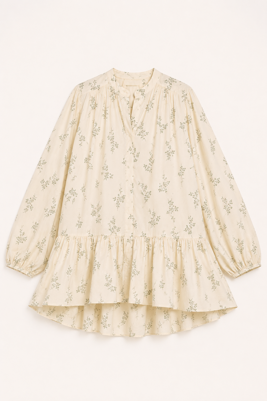 Kurzes Kleid mit Blumenmuster und langen Ärmeln für Frauen - Amelie