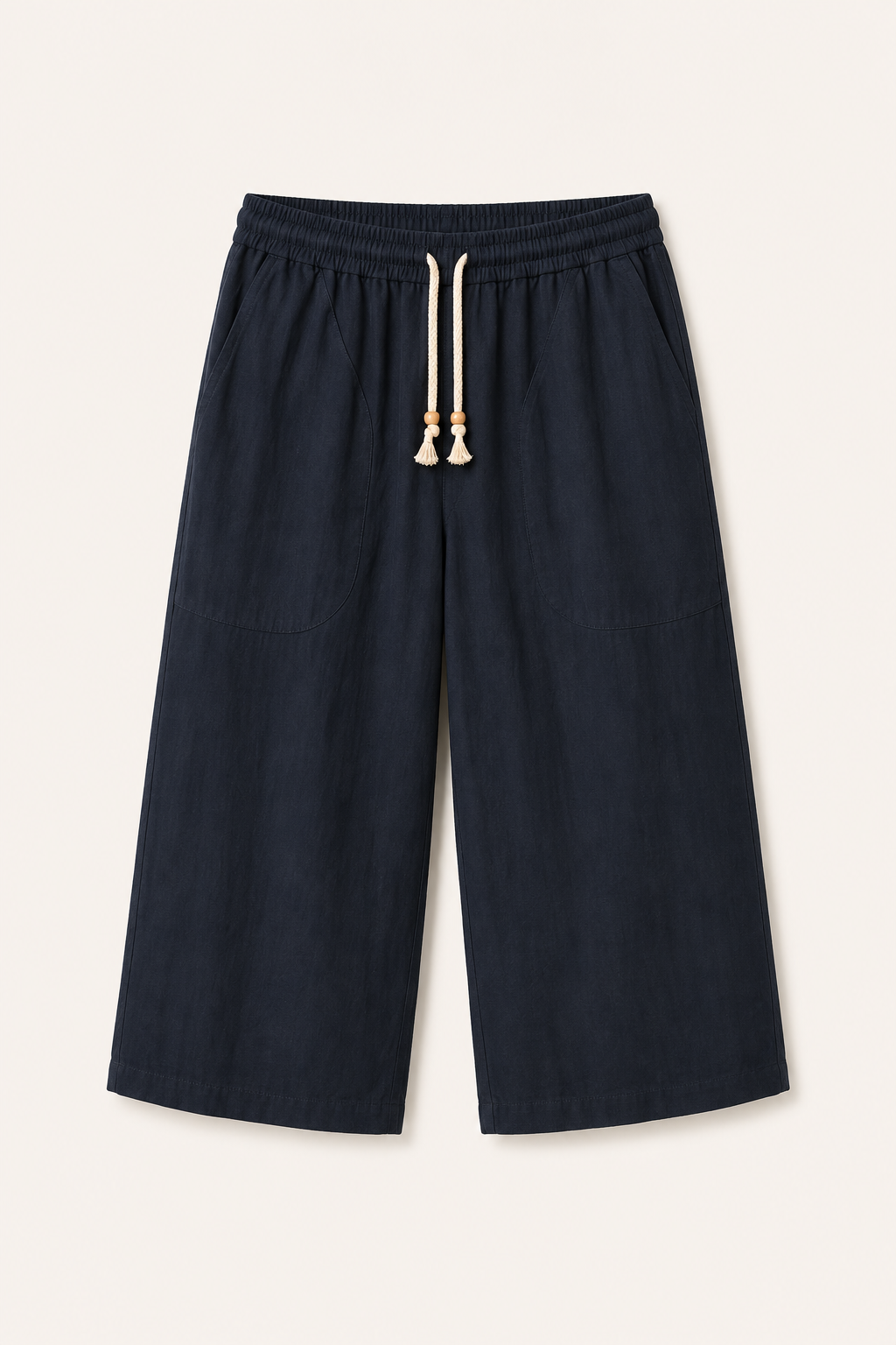 Herren-Cropped-Hose mit elastischem Bund und Kordelzug – Alfie
