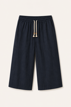 Herren-Cropped-Hose mit elastischem Bund und Kordelzug – Alfie