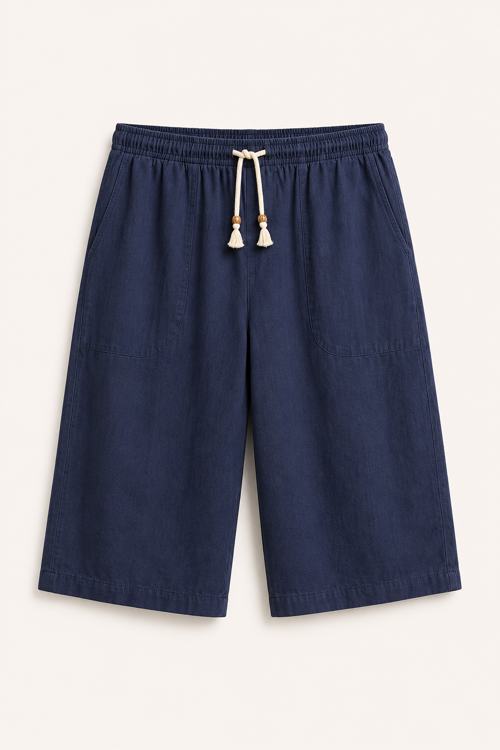 Herren-Cropped-Hose mit elastischem Bund und Kordelzug – Alfie