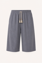 Herren-Cropped-Hose mit elastischem Bund und Kordelzug – Alfie
