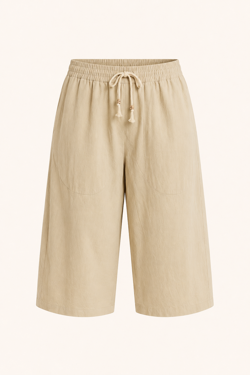 Herren-Cropped-Hose mit elastischem Bund und Kordelzug – Alfie