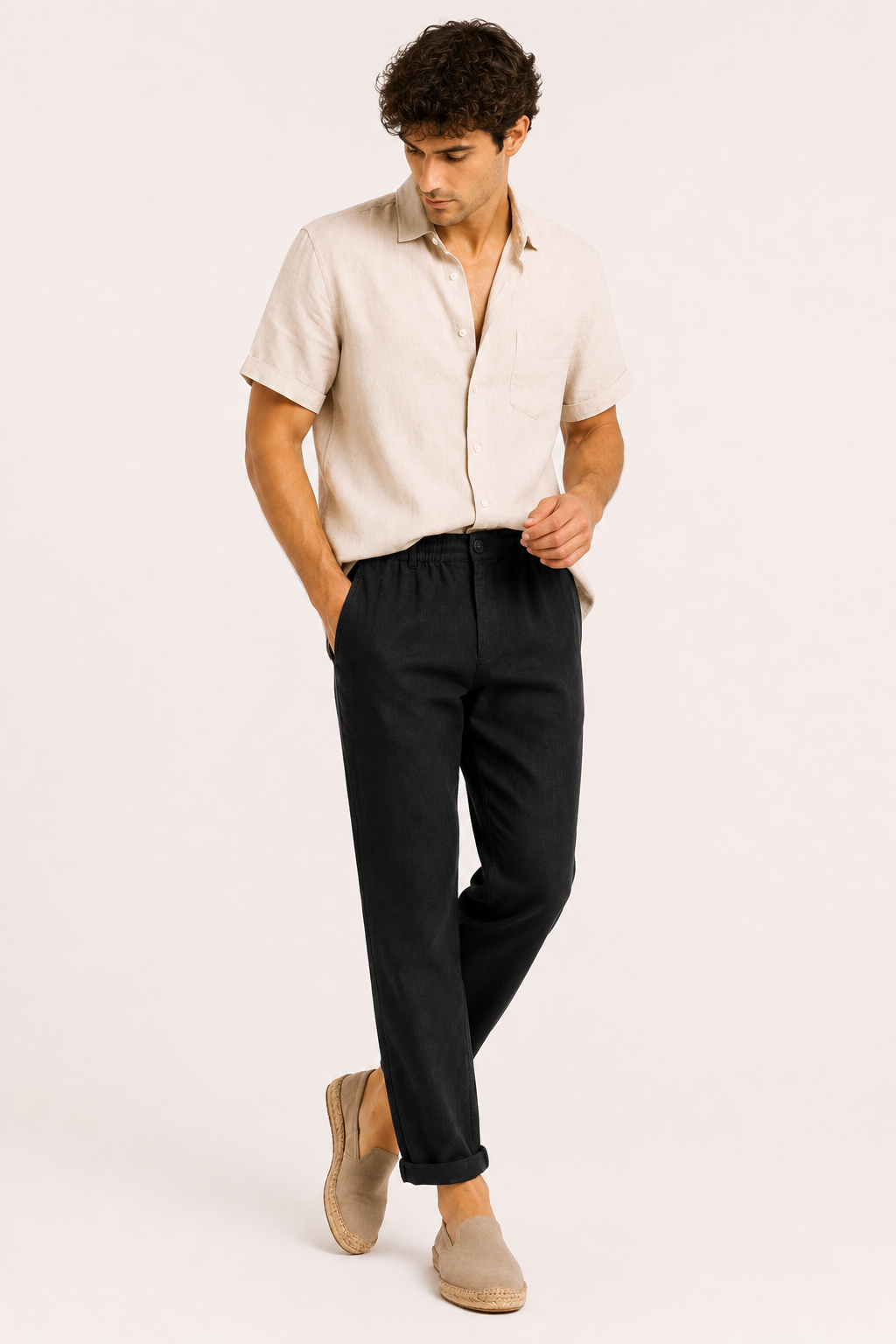 Leichte Leinenhose für Herren mit bequemer Passform - Matteo