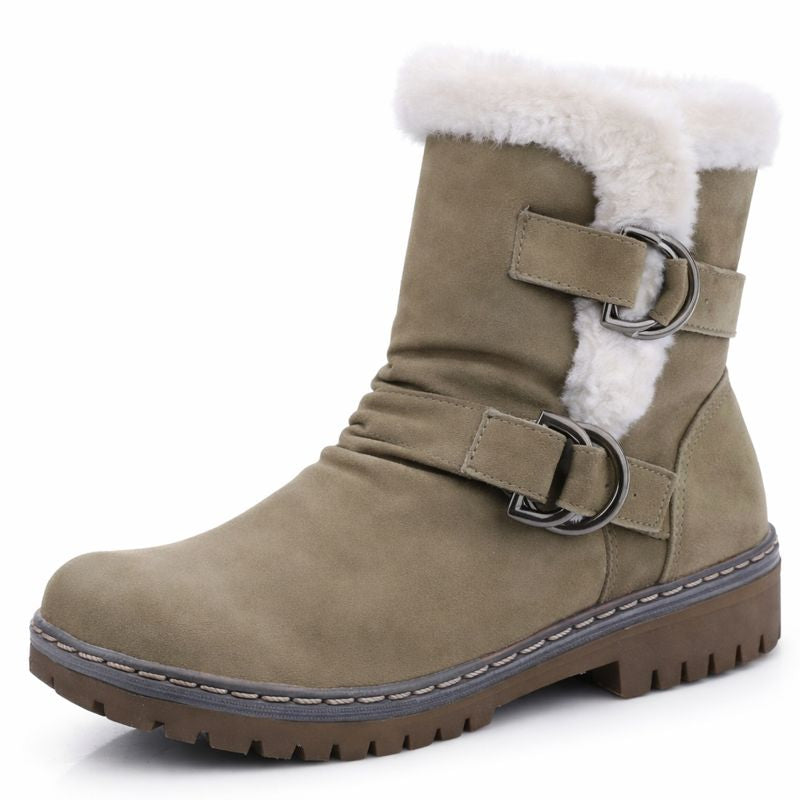 Damen Schneestiefel mit Schnallen mit kurzem Schaft - Zynara