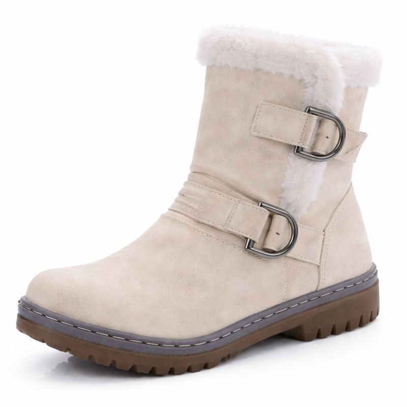 Damen Schneestiefel mit Schnallen mit kurzem Schaft - Zynara