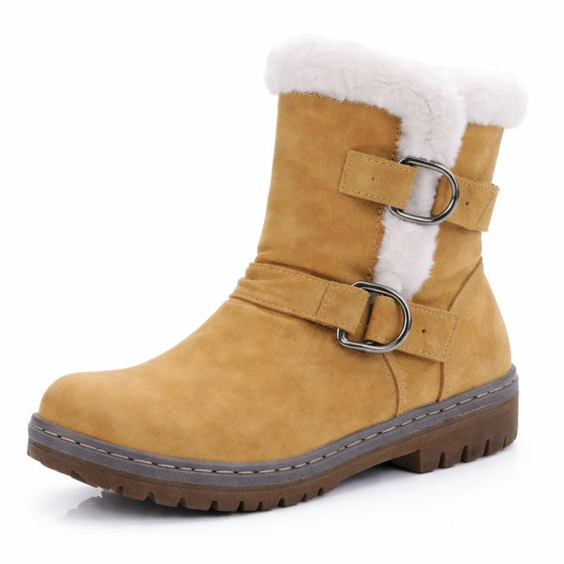 Damen Schneestiefel mit Schnallen mit kurzem Schaft - Zynara