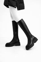 Hochhackige Plateaustiefel für Frauen - Kryndel