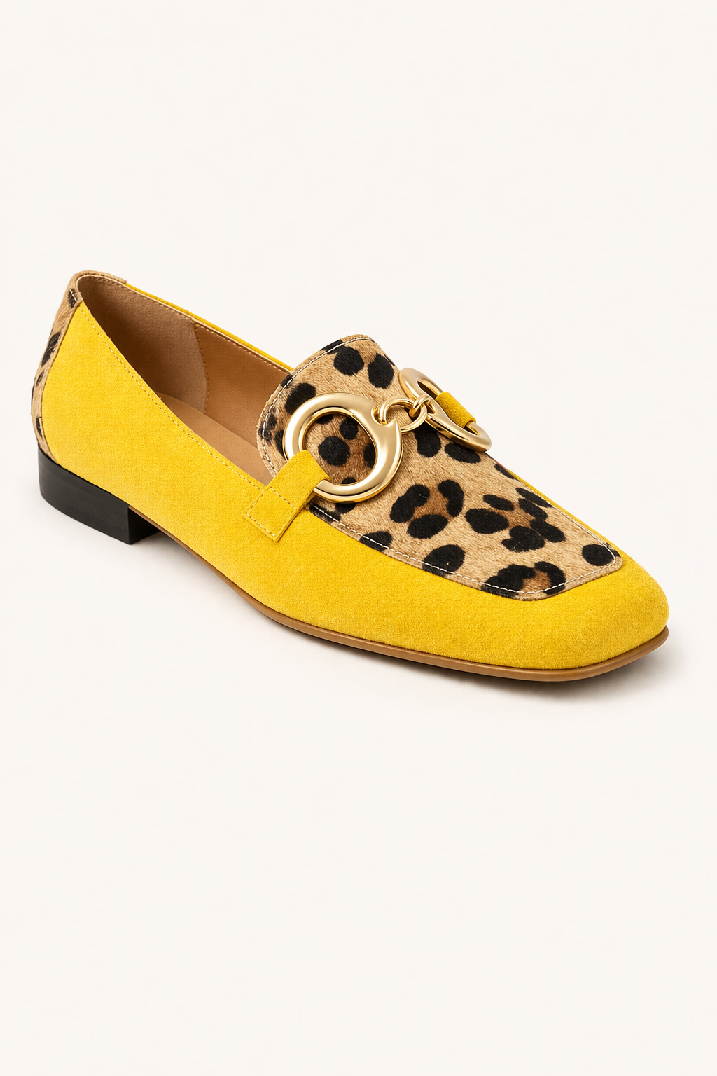 Damen-Slipper mit Tiermotiven und Metallic-Besatz - Aurélie