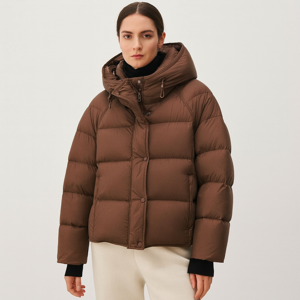 Gesteppte Wickeljacke für Frauen - Yerinna