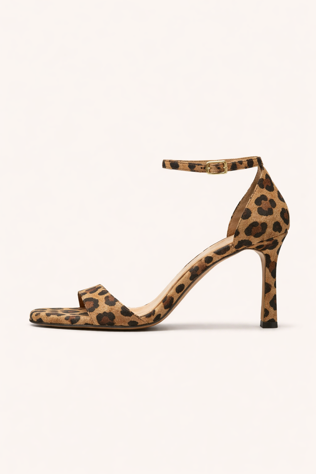 Riemchensandalen mit Leopardenmuster und hohem Absatz - Virelle