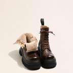 Halbhohe Schnürstiefel für Damen - Vianey