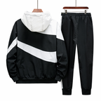 Sportliches Set mit Kapuzenjacke und Jogginghose - Larex