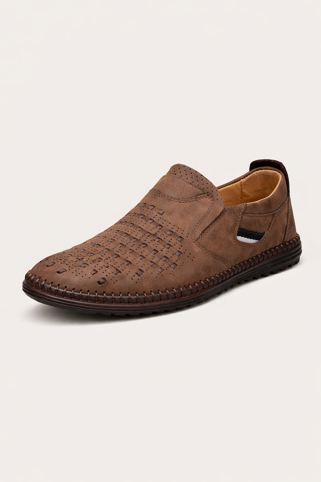 Herren Slipper aus perforiertem Leder - Dalton