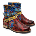 Dekorative halbhohe Damenstiefel - Kjersti