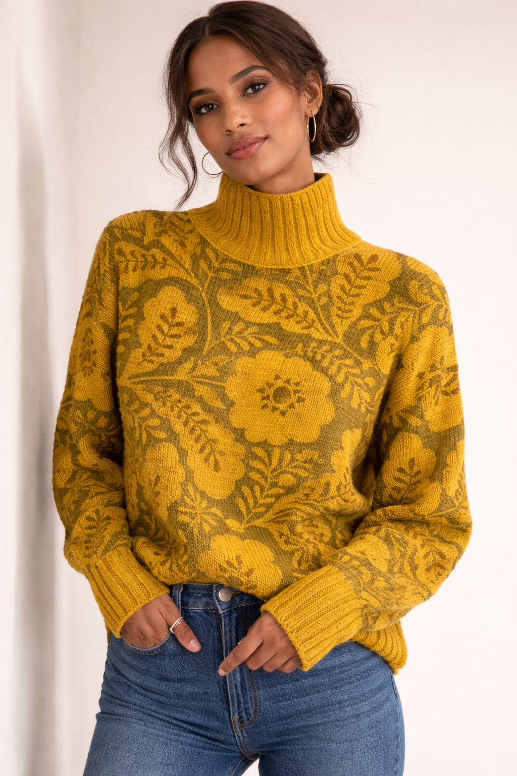 Locker sitzender Rollkragenpullover für Frauen - Nerava