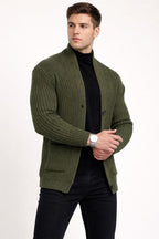 Herrenstrickjacke mit Knöpfen - Varex
